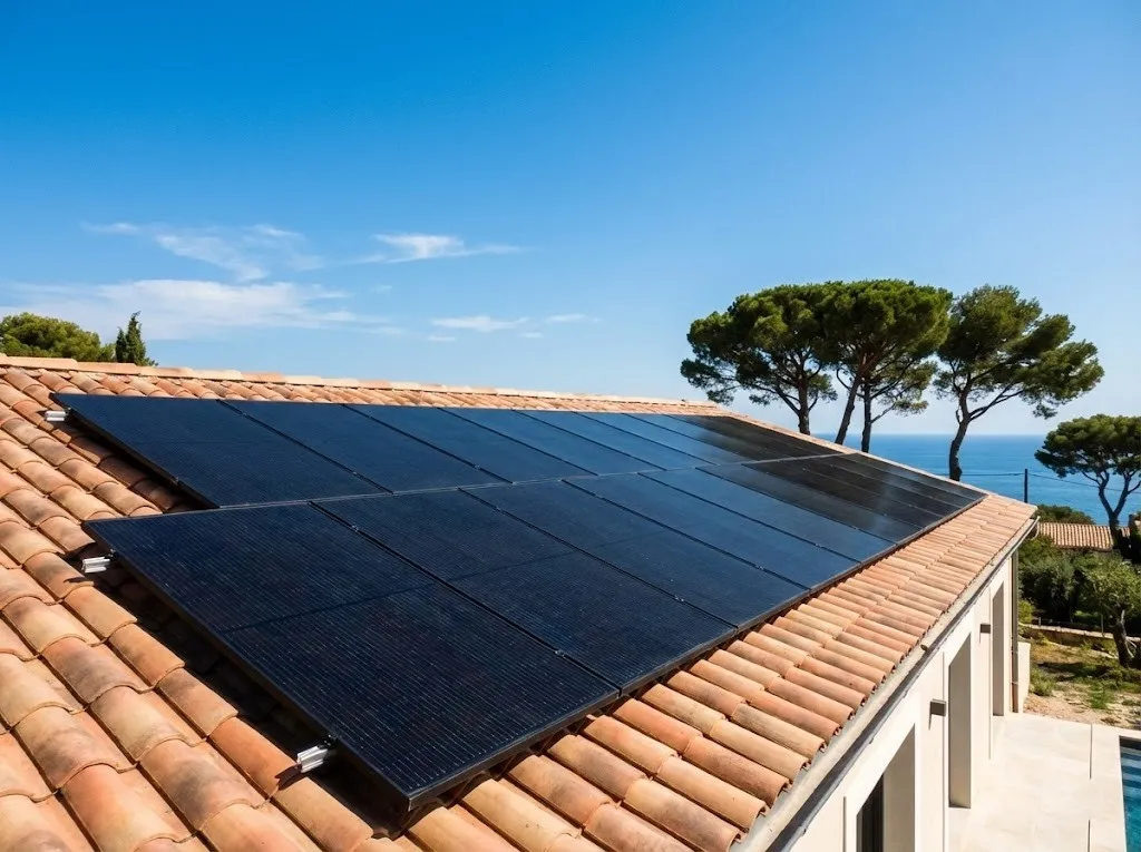 Installation de panneaux solaires photovoltaïques sur toiture